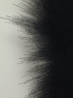 a black and white photo of text on a sheet of paper that has been altered to look like an image