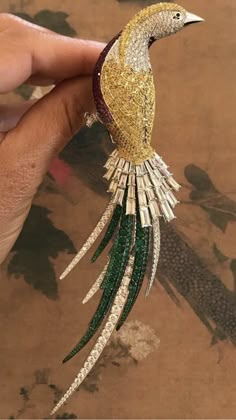 Dubai Clothes, Duck Jewelry, Anant Ambani, Thigh Bands, Bird Pins, Diamond Brooch, Finger Rings, Jewelry Design Necklace