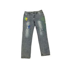 Super Cute!!! Chrome Hearts Jeans, Chrome Hearts, Jeans Color, Blue Green, Color Blue, Women Jeans, Super Cute, Green, Women Shopping