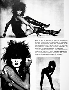 Siousxe And The Banshees, Siouxsie And The Banshees Poster, 80s Trad Goth, Deathrock Fashion, Punk Magazine