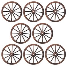 PRICES MAY VARY. Package Includes: you will receive 8 wagon wheels for outdoor indoor decor, which you can utilize to create different combinations of shapes to inspire you and give your home an artistic atmosphere Material Details: the old wood wall decor is not easy to fade or bend and has a serviceable frame that will stay with you for a long time; It can be utilized to decorate many areas and add a vintage charm Suitable for Displaying: the wood wagon wheels for outdoor decoration measures a Wagon Wheel Wall Decor, Rustic Yard Decor, Wheel Wall Decor, Western Party Decorations, Wooden Wagon Wheels, Wood Wagon, Old Western, Birthday Party Background, Old Wagons