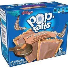 a box of pop tarts with a spoon in it