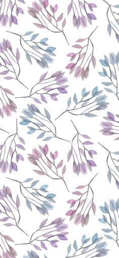 watercolor leaves on a white background