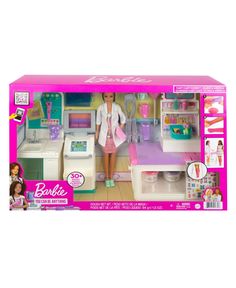 the barbie kitchen playset is in its box