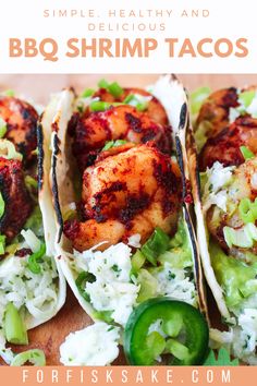 grilled shrimp tacos with cilantro and lime on top