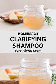 This DIY clarifying shampoo removes product buildup, cleanses the hair, and leaves your hair soft and smooth.  It is easy to clarify hair at home using simple, natural ingredients like baking soda and apple cider vinegar. This really does make the best clarifying shampoo! Homemade Clarifying Shampoo, Diy Clarifying Shampoo, Hair Clarifying, Best Clarifying Shampoo, Clarify Hair, Apple Cider Vinegar Shampoo, Lemon Hair, Shampoo Recipe