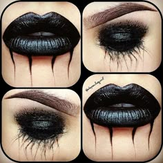 ... Black Contacts, Vampire Contacts, Extreme Make-up, Carnaval Make-up