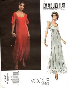 a woman's dress and top sewing pattern