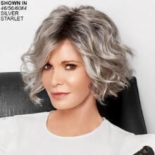 Malibu Waves Lace Front Wig by Jaclyn Smith | Get yours at PaulaYoung.com                                              | Paula Young Blonde Curly Wig, Curly Bob Wigs, Short Curly Wigs, Frontal Hairstyles, Short Hair Wigs, Hair Replacement, Trending Hairstyles, Short Wigs, Blonde Ombre