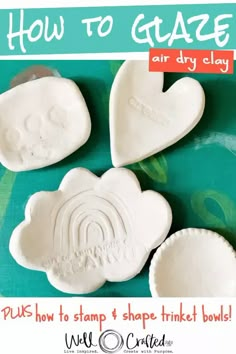 how to glaze air dry clay for valentine's day crafting with kids