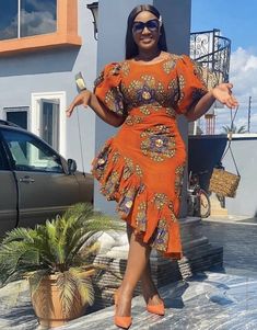 Ankara Short, Ankara Short Gown Styles, Ladies Trousers, Ankara Dress Styles, Ankara Gowns, Best African Dresses, Short African Dresses, Ankara Gown, African Fashion Skirts