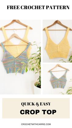 Free crochet top pattern Crochet Shirt Free Pattern, Crochet Crop Top Pattern Free, Crochet Shirt Pattern, Amazing Crochet, Trendy Crochet