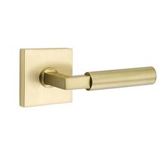 an image of a brass door handle on a white background