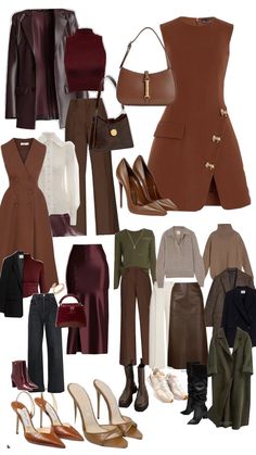 Dark Autumn Outfit Inspo🍂 Dark Color Palette Outfits, Deep Autumn Outfits Plus Size, Outfits For Deep Autumn, Dark Autumn Color Season, Dark Autumn Color Outfit, Deep Autumn Romantic Outfits, Dark Autumn Best Hair Color, Dark Autumn Winter Outfits, Dark Autumn Dress