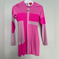 Nwt Pink Nike Body Con Dress Nike Summer Dresses, Nike Dresses, Pink Nike, Body Con Dress, Pink Nikes, Nike Pink, Nike Women, Colorful Dresses, Bodycon Dress