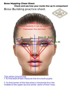 Map Out Eyebrows, How To Map Eyebrows, Brow Measurements, Mapping Eyebrows, Mircoblading Eyebrows, Eyebrow Makeup Products, Eyebrow Embroidery, Eyebrow Makeup Tutorial