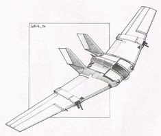 an airplane is shown in this drawing