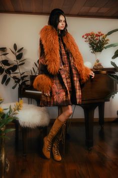 The Joni Monarch Afghan Coat 70s Holiday Fashion, Winter Luxury Outfits, Penny Lane Coat Outfit 70s, 70s Winter Outfits, Afghan Coat, Penny Lane Coat Aesthetic, Vintage Afghan Coat, 70s Afghan Coat, Penny Lane Fur Coat