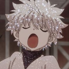 Glitter Profile Picture Anime, Glitter Pfps Anime, 2021 Anime Pfp Glitter, Haikyu Glitter Pfp, Glittery 2020 Anime Pfp, Glitter Icons Anime, 2021 Anime Pfp, Killua Glitter Pfp, Anime 2020 Icon Glitter