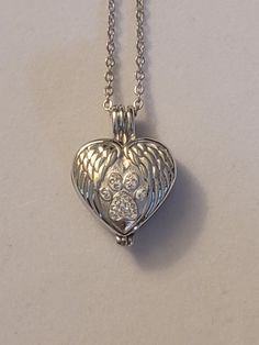 Heart With Angel Wings, Ashes Necklace, Urn Necklace, Urn Necklaces, Search Bar, Cremation Jewelry, Memorial Jewelry, Locket Necklace, Silver Heart