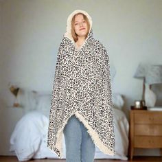 There's no need to get out of bed when you can wear a blanket all day. These incredibly comfy and soft hooded blankets are the perfect choice for cozy days at home. The 100% polyester fabric ensures durability through regular wear. Choose between the two inner lining options - microfleece or sherpa. .: Material: 100% polyester micro-mink outer fabric .: One size: 80" × 55" (203 x 140 cm) .: Two lining options: ultra soft microfleece or plush polyester sherpa .: Seam thread color automatically ma Snuggle Blanket, Blanket Coat, Get Out Of Bed, Getting Out Of Bed, Hooded Blanket, Coat Design, A Blanket, Sherpa Blanket, Print Images