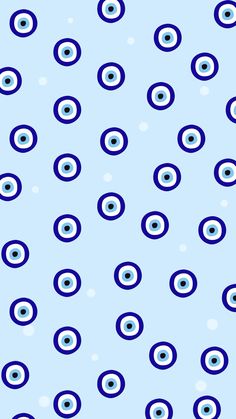 an abstract blue and white pattern with circles