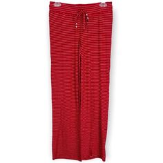 Brand New With Sample Tags (No Fabric Content Tags) Hello Nite! Revolve Wide Leg Plush Lounge Pajama Pants In Red With White Pinstripes Size S Super Comfy, Thick And Cozy Material Drawstring Elastic Waistband Mix And Match With Pj Tops I Have Listed! Measures Approx Waist 13.5” (Lying Flat Without Stretch) Rise 8” Inseam 31.5” *Last Pic Shows Minor Color Transfer At Waistband. They Came This Way. Sold As Is. No Trades Striped Sleepwear For Vacation, Red Stretch Beach Pants, Stretch Red Beach Pants, Red Stretch Pants For Beach, Halloween Pajama Pants, Holiday Pants, Button Up Pajamas, Fleece Pajama Pants, Halloween Pajamas