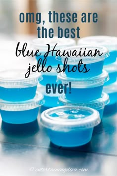 How to Make Blue Hawaiian Jello Shots | Blue Jello Shots