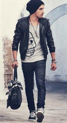 Concert Outfit Rock, Scene Girl, Mens Fashion Edgy, Pastel Outfit, Hipster Outfits, Outfit Trends, Men Street