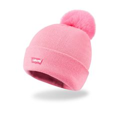 Elevate your winter wardrobe with the Levi's Women's Relaxed Cuffed Beanie with Pom. This chic accessory combines style and comfort, making it an essential for the colder months.

- Brand: Levi's
- Product Type: Beanie
- Gender: Female
- Age Group: Adult
- Style: Relaxed cuffed with pom
- Color: Sherbet

Crafted for warmth and designed with a playful pom, this beanie features a relaxed fit that ensures you stay comfortable while exuding a casually cool vibe. Perfect for adding a pop of color to Trendy Warm Bonnet Cap, Trendy Winter Bonnet For Cold Weather, Super Soft Beanie Cap, Trendy Warm Hats For Cold Weather, Casual Pink Bonnet, One Size Fits All, Casual Pink Bonnet One Size, One Size Pink Casual Bonnet, Casual One-size Pink Bonnet, Pink One Size Casual Bonnet