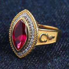 Pastoral's Staff Marquise Red Ruby Women's Bishop Ring 100% solid sterling silver  Stamp .925 trademark inside the band Ring weight: 12g (approx) Marquise Ruby Red Cubic Zirconia Stone Measures: 6mmx 14mm Formal Red Rings With Bezel Setting, Red Hallmarked Engraved Ring For Formal Occasions, Hallmarked Red Engraved Ring For Formal Occasions, Formal Red Hallmarked Engraved Ring, Formal Red Engraved Hallmarked Ring, Classic Red Jewelry With Bezel Setting, Luxury Red Ring With Bezel Setting, Heirloom Red Ring With Bezel Setting, Red Jewelry With Bezel Setting For Anniversary