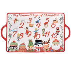 the twelve days of christmas calendar tray