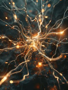 High definition image of several brain synapses with lights and strong energy, frontal view. Strong Brain, Brain Aesthetic, Science Photography, Brain Growth, Inspirational Digital Art, Rosé Phone, Johnny Lee, Whispers In The Dark, Strong Energy