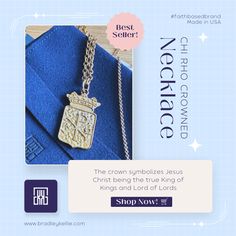 Chi Rho Christian Necklace