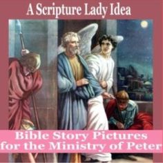 the cover of a bible story pictures for the ministry of peter