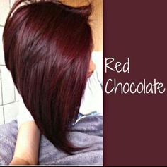 Pelo Color Vino, Cherry Hair Colors, Peekaboo Highlights, Wine Hair, Hair Color Chocolate, Cherry Hair, Red Chocolate, Chocolate Hair, Burgundy Hair