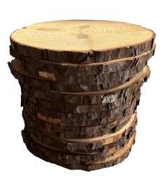 a stack of logs stacked on top of each other