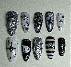 Kids Nail Designs, Gothic Nails, French Tip Acrylic Nails, Nails For Kids, Girls Nails, Dream Nails, Funky Nails