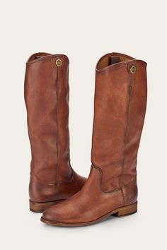 Melissa Button 2 Boot | The Frye Company Low Riding, The Frye Company, Rugged Leather, Frye Boots, Wide Calf, Equestrian Style, Christmas 2024, Tall Boots, Bags And Accessories