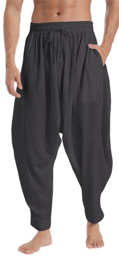 PRICES MAY VARY. Elasticated waist and ankles with two side pockets. Aladdin and hippie style adds a trendy and unique touch to your wardrobe. Wear these harem pants for men as loose fit cosplay pants, fashionable street wear, Halloween pants, dance pants, lounging pants, juggling clothes, hippie clothes & much more. Perfect for indoor and outdoor activities, or lounging around the house, these comfy mens harem pants with elastic waist effortlessly take you from day to night in superior quality Parachute Pants Mens, Upcycled Baby Clothes, Mens Harem Pants, Arab Clothing, Aladin Pants, Joseph Costume, Harem Pants Outfit, Halloween Pants, Harem Pants Pattern