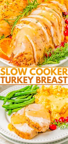 this slow cooker turkey breast is an easy and delicious dinner