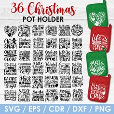 christmas pot holder svg files for crict and dxf, instant file