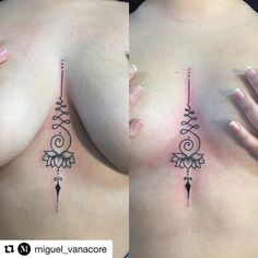 Unalome Tattoo Sternum, Tattoos Meaning Strength, Tattoos For Women On Thigh, Tattoo Sternum, Classy Tattoos For Women, Small Cross Tattoos, Couples Tattoo, Tattoo Placements, Large Temporary Tattoos