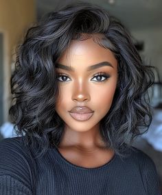 💇 Craving a fresh style? Create the illusion of thicker hair with this Couture short haircuts for black women. Master the art of creating textured waves. Ideal for those with fine hair looking to add volume. Easy to maintain and style at home. Click for a step-by-step guide! #Coutureshorthaircutsforblackwomen Natural Hair Bob Cut, Diy Hair Wig, Short Haircuts For Black Women, Haircuts For Black Women, Short Human Hair Wigs, Thicker Hair, Dope Hairstyles, Textured Waves, Cornrow Hairstyles