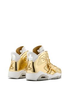 Jordan Air Jordan 6 Retro pinnacle SS20 | Farfetch.com Luxury Gold Casual Basketball Shoes, Luxury Gold High-top Basketball Shoes, Gold High-top Leather Basketball Shoes, Air Jordan 11s, Jordans Outfit For Men, Air Jordan 6 Rings, Jordans Outfit, Jordan 11s, Wmns Air Jordan 6 Retro 'gold Hoops'