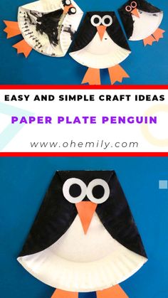 paper plate penguin craft for kids to make