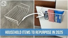 two pictures with the words household items to repurpose in 2055 on them