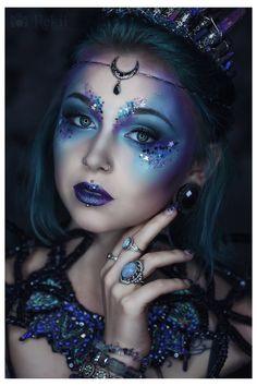 Alien Make-up, Makeup Zombie, Fantasy Make-up, Alien Makeup, Halloween Make-up Looks, Special Makeup, Halloween Makeup Inspiration