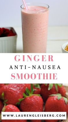 Sick While Pregnant, Morning Sickness Food, Pregnancy Smoothie Recipes, Ginger Smoothie Recipes, Pregnant Drinks, Morning Smoothie Recipes, Pregnancy Eating, Healthy Pregnancy Food, Lauren Gleisberg