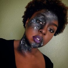 Impressive Makeup, Halloween 80s, Faux Freckles, Purple Lips, Unique Makeup, Brow Pomade